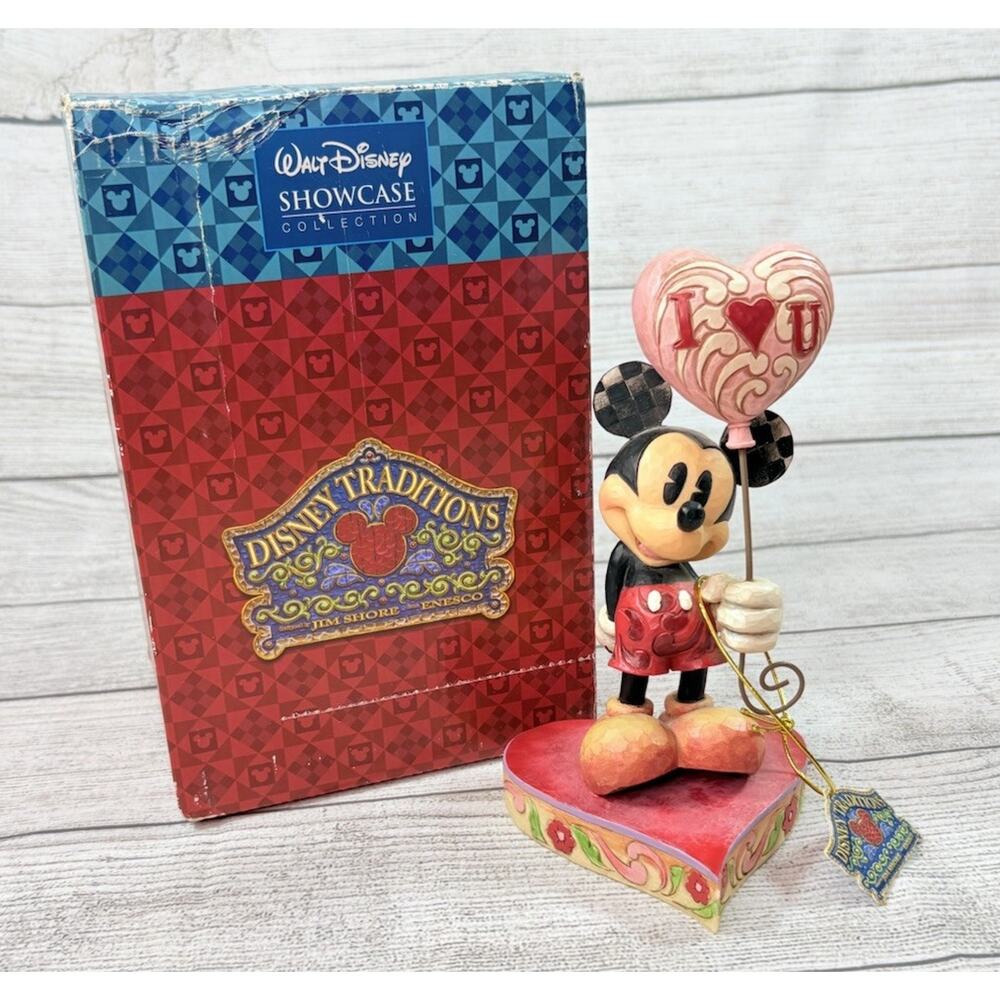 Jim Shore Disney “You Keep Me Grounded” Mickey Mouse Heart Balloon 4026087